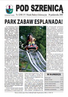 Pod Szrenicą : miejski biuletyn informacyjny, 2008, nr 12 (19) [Dokument elektroniczny]