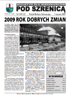 Pod Szrenicą : miejski biuletyn informacyjny, 2009, nr 1 (23) [Dokument elektroniczny]