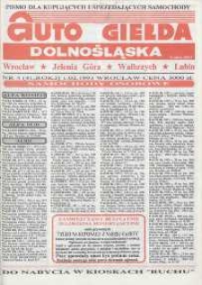 Auto Giełda Dolnośląska : pismo dla kupujących i sprzedających samochody, R. 2, 1993, nr 4 (41) [1.02]