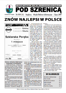 Pod Szrenicą : miejski biuletyn informacyjny : biuletyn dla mieszkańców, 2009, nr 9 (31) [Dokument elektroniczny]