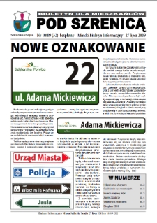 Pod Szrenicą : miejski biuletyn informacyjny : biuletyn dla mieszkańców, 2009, nr 10 (32) [Dokument elektroniczny]