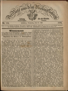 Der Bote aus dem Riesen-Gebirge : Zeitung für alle Stände, R. 64, 1876, nr 173