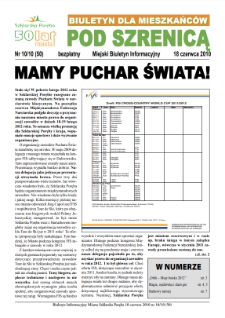 Pod Szrenicą : miejski biuletyn informacyjny : biuletyn dla mieszkańców, 2010, nr 10 (50) [Dokument elektroniczny]