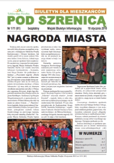 Pod Szrenicą : miejski biuletyn informacyjny : biuletyn dla mieszkańców, 2011, nr 1 (61) [Dokument elektroniczny]