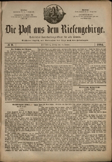 Die Post aus dem Riesengebirge, 1884, nr 9