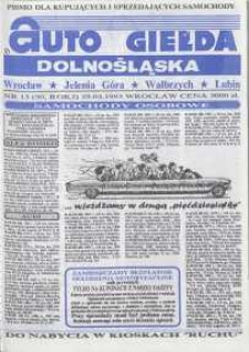Auto Giełda Dolnośląska : pismo dla kupujących i sprzedających samochody, R. 2, 1993, nr 13 (50) [7.04]