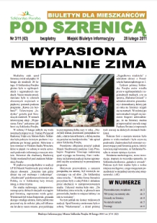 Pod Szrenicą : miejski biuletyn informacyjny : biuletyn dla mieszkańc&oacute;w, 2011, nr 3 (63) [Dokument elektroniczny]