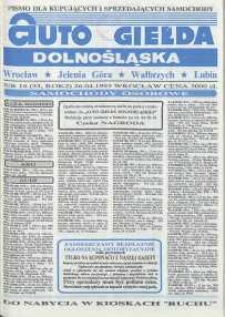 Auto Giełda Dolnośląska : pismo dla kupujących i sprzedających samochody, R. 2, 1993, nr 16 (53) [26.04]