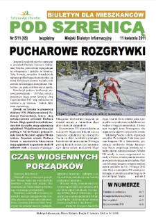 Pod Szrenicą : miejski biuletyn informacyjny : biuletyn dla mieszkańców, 2011, nr 5 (65) [Dokument elektroniczny]