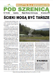 Pod Szrenicą : miejski biuletyn informacyjny : biuletyn dla mieszkańc&oacute;w, 2012, nr 7 (83) [Dokument elektroniczny]