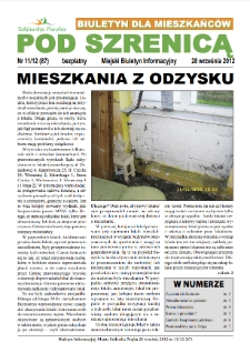 Pod Szrenicą : miejski biuletyn informacyjny : biuletyn dla mieszkańców, 2012, nr 11 (87) [Dokument elektroniczny]