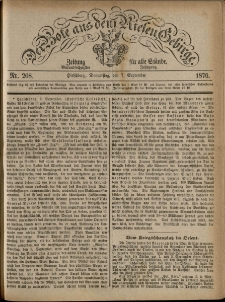 Der Bote aus dem Riesen-Gebirge : Zeitung für alle Stände, R. 64, 1876, nr 208