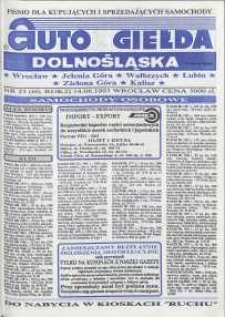 Auto Giełda Dolnośląska : pismo dla kupujących i sprzedających samochody, R. 2, 1993, nr 23 (60) [14.06]