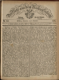 Der Bote aus dem Riesen-Gebirge : Zeitung für alle Stände, R. 64, 1876, nr 210