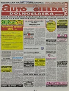Auto Giełda Dolnośląska : regionalna gazeta ogłoszeniowa, 2009, nr 70 (1907) [19.06]