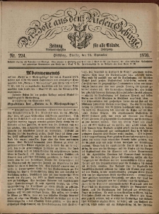Der Bote aus dem Riesen-Gebirge : Zeitung für alle Stände, R. 64, 1876, nr 224