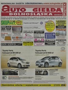 Auto Giełda Dolnośląska : regionalna gazeta ogłoszeniowa, 2009, nr 85 (1922) [24.07]