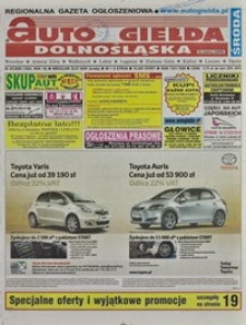 Auto Giełda Dolnośląska : regionalna gazeta ogłoszeniowa, 2009, nr 87 (1924) [29.07]