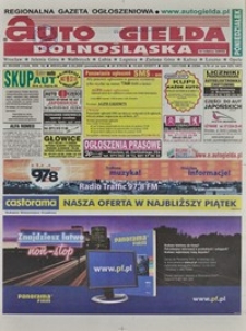 Auto Giełda Dolnośląska : regionalna gazeta ogłoszeniowa, 2009, nr 89 (1926) [3.08]