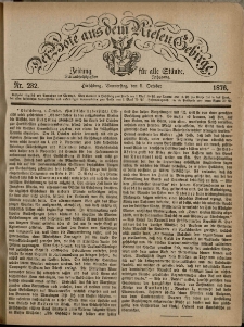 Der Bote aus dem Riesen-Gebirge : Zeitung f&uuml;r alle St&auml;nde, R. 64, 1876, nr 232