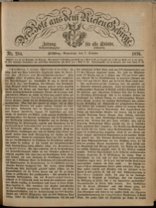 Der Bote aus dem Riesen-Gebirge : Zeitung für alle Stände, R. 64, 1876, nr 234