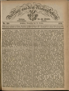 Der Bote aus dem Riesen-Gebirge : Zeitung f&uuml;r alle St&auml;nde, R. 64, 1876, nr 238