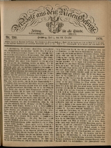 Der Bote aus dem Riesen-Gebirge : Zeitung für alle Stände, R. 64, 1876, nr 239