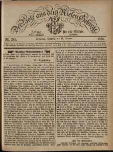 Der Bote aus dem Riesen-Gebirge : Zeitung für alle Stände, R. 64, 1876, nr 241