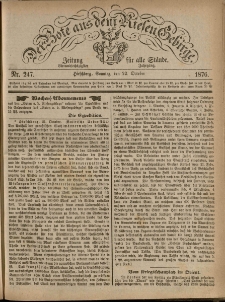 Der Bote aus dem Riesen-Gebirge : Zeitung für alle Stände, R. 64, 1876, nr 247