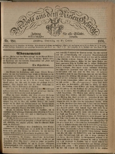 Der Bote aus dem Riesen-Gebirge : Zeitung f&uuml;r alle St&auml;nde, R. 64, 1876, nr 250