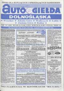 Auto Giełda Dolnośląska : pismo dla kupujących i sprzedających samochody, R. 2, 1993, nr 31 (68) [9.08]
