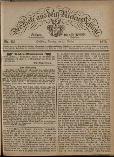 Der Bote aus dem Riesen-Gebirge : Zeitung für alle Stände, R. 64, 1876, nr 253