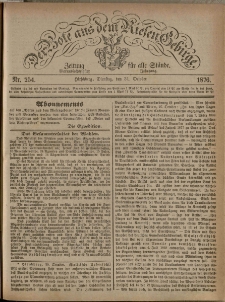 Der Bote aus dem Riesen-Gebirge : Zeitung für alle Stände, R. 64, 1876, nr 254