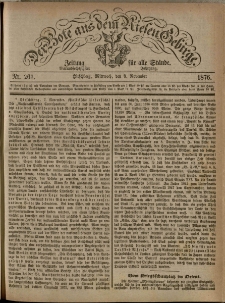 Der Bote aus dem Riesen-Gebirge : Zeitung für alle Stände, R. 64, 1876, nr 261