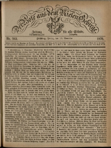 Der Bote aus dem Riesen-Gebirge : Zeitung für alle Stände, R. 64, 1876, nr 263