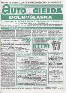 Auto Giełda Dolnośląska : pismo dla kupujących i sprzedających samochody, R. 2, 1993, nr 36 (73) [13.09]