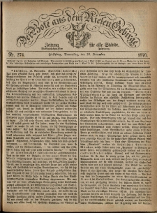 Der Bote aus dem Riesen-Gebirge : Zeitung für alle Stände, R. 64, 1876, nr 274