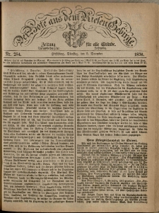 Der Bote aus dem Riesen-Gebirge : Zeitung für alle Stände, R. 64, 1876, nr 284