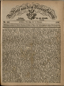 Der Bote aus dem Riesen-Gebirge : Zeitung für alle Stände, R. 64, 1876, nr 292