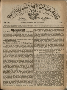 Der Bote aus dem Riesen-Gebirge : Zeitung für alle Stände, R. 64, 1876, nr 302