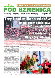 Pod Szrenicą : miejski biuletyn informacyjny : biuletyn dla mieszkańc&oacute;w, 2014, nr 1 (113) [Dokument elektroniczny]