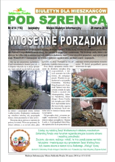 Pod Szrenicą : miejski biuletyn informacyjny : biuletyn dla mieszkańców, 2014, nr 4 (116) [Dokument elektroniczny]