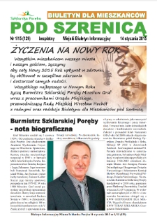 Pod Szrenicą : miejski biuletyn informacyjny : biuletyn dla mieszkańców, 2015, nr 1 (129) [Dokument elektroniczny]