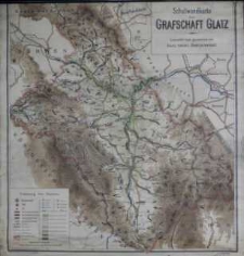 Schulwandkarte der Grafschaft Glatz