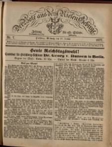 Der Bote aus dem Riesen-Gebirge : Zeitung f&uuml;r alle St&auml;nde, R. 65, 1877, nr 7