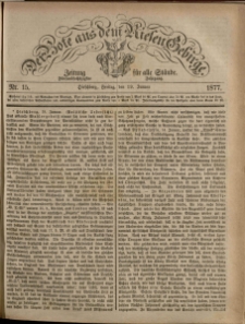 Der Bote aus dem Riesen-Gebirge : Zeitung f&uuml;r alle St&auml;nde, R. 65, 1877, nr 15