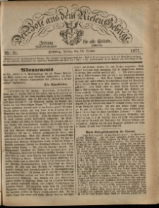 Der Bote aus dem Riesen-Gebirge : Zeitung für alle Stände, R. 65, 1877, nr 21