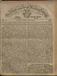 Der Bote aus dem Riesen-Gebirge : Zeitung für alle Stände, R. 65, 1877, nr 32