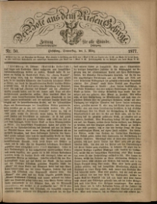 Der Bote aus dem Riesen-Gebirge : Zeitung für alle Stände, R. 65, 1877, nr 50