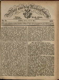 Der Bote aus dem Riesen-Gebirge : Zeitung für alle Stände, R. 65, 1877, nr 63